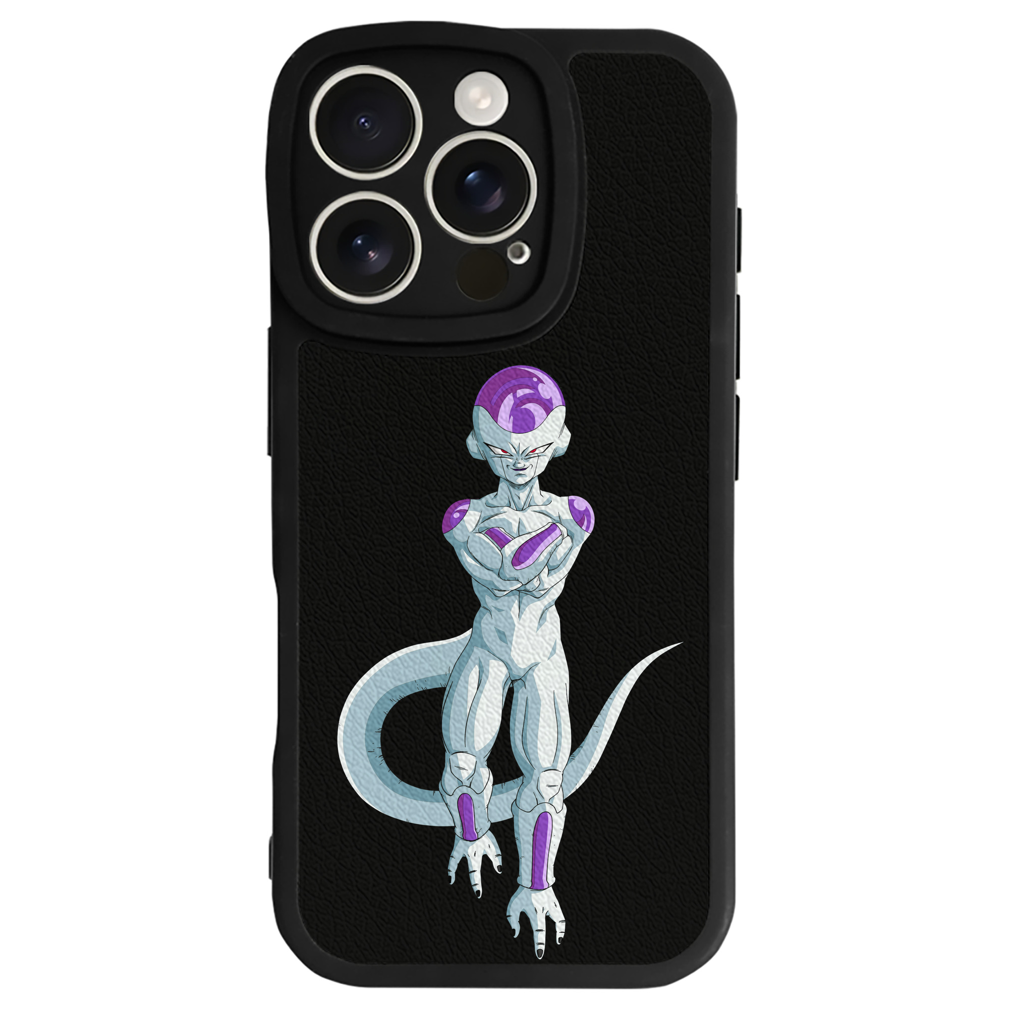 （画像用） ドラゴンボール フリーザ DRAGON BALL Frieza 【iPhone 16シリーズ対応】シリコンスマホケース（レザー調） 材質：シリコン